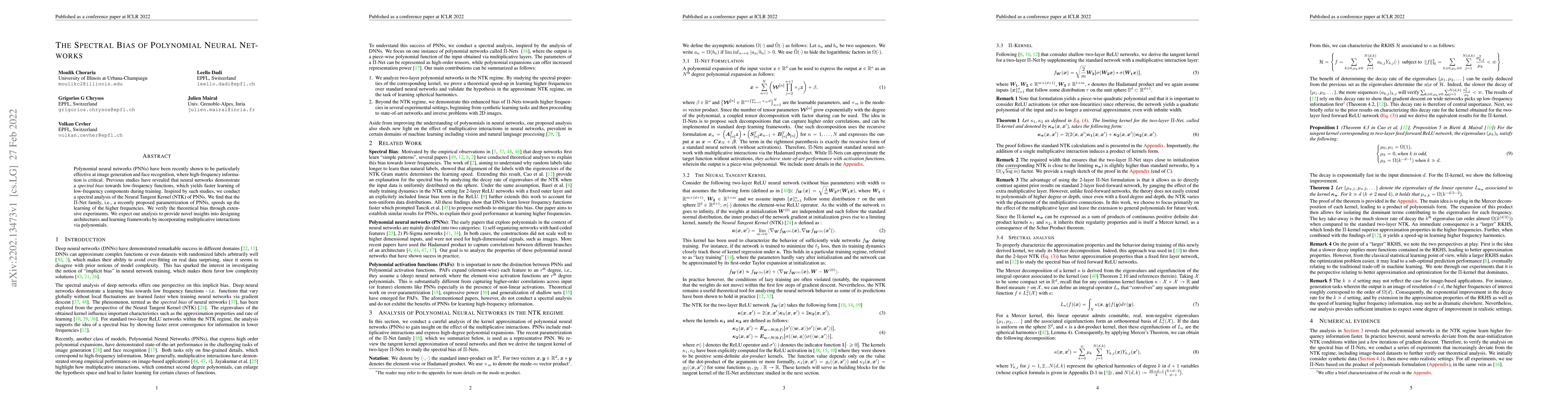 Thumbnail for The Spectral Bias of Polynomial Neural Networks