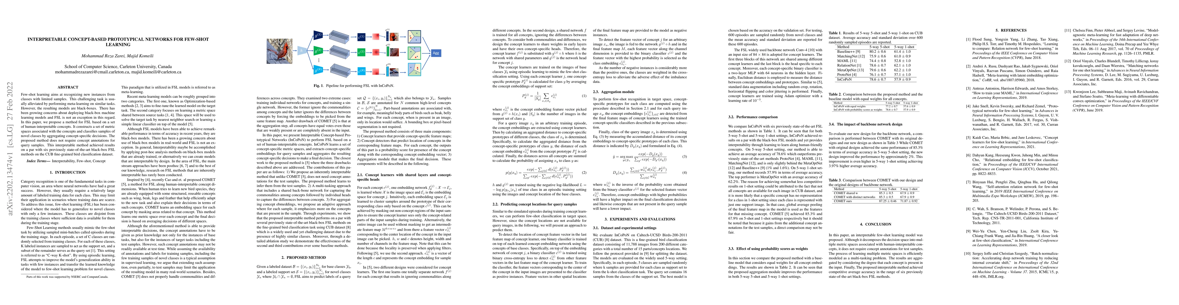 Thumbnail for Interpretable Concept-based Prototypical Networks for Few-Shot Learning
