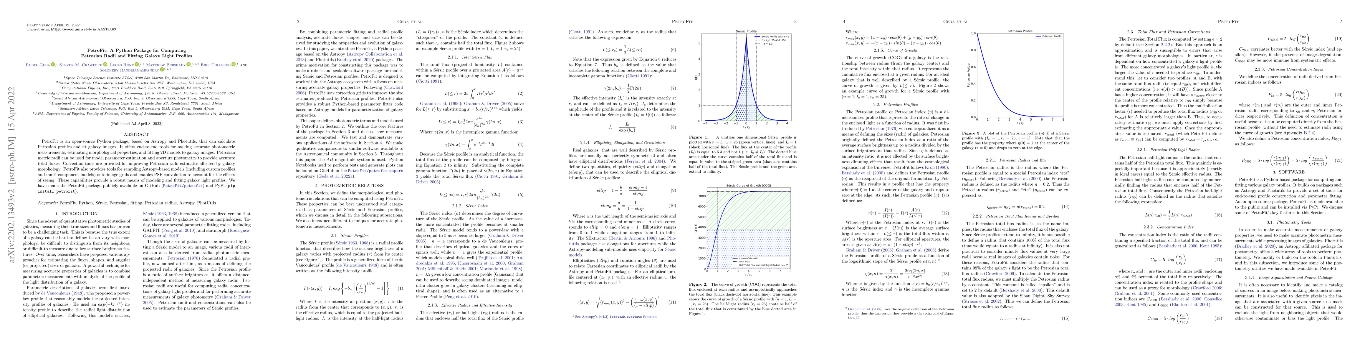 Thumbnail for PetroFit: A Python Package for Computing Petrosian Radii and Fitting
  Galaxy Light Profiles