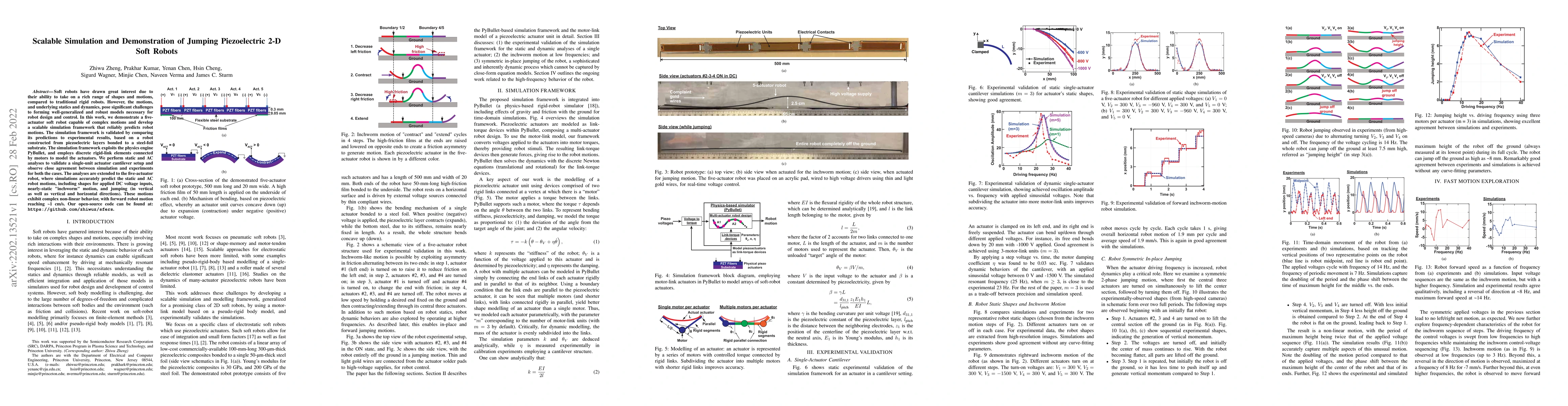Thumbnail for Scalable Simulation and Demonstration of Jumping Piezoelectric 2-D Soft
  Robots