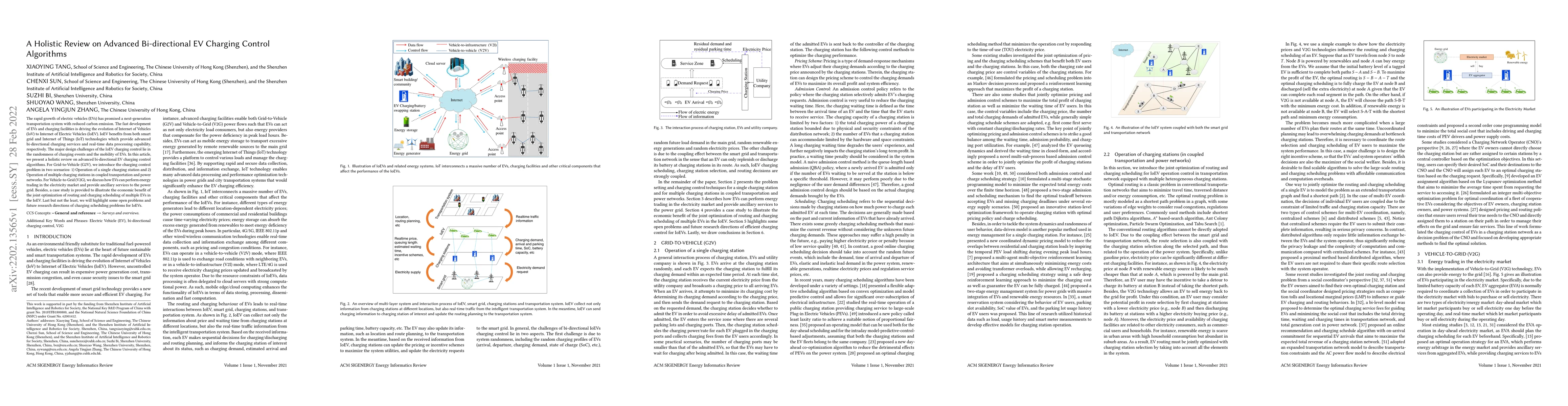 Thumbnail for A Holistic Review on Advanced Bi-directional EV Charging Control
  Algorithms