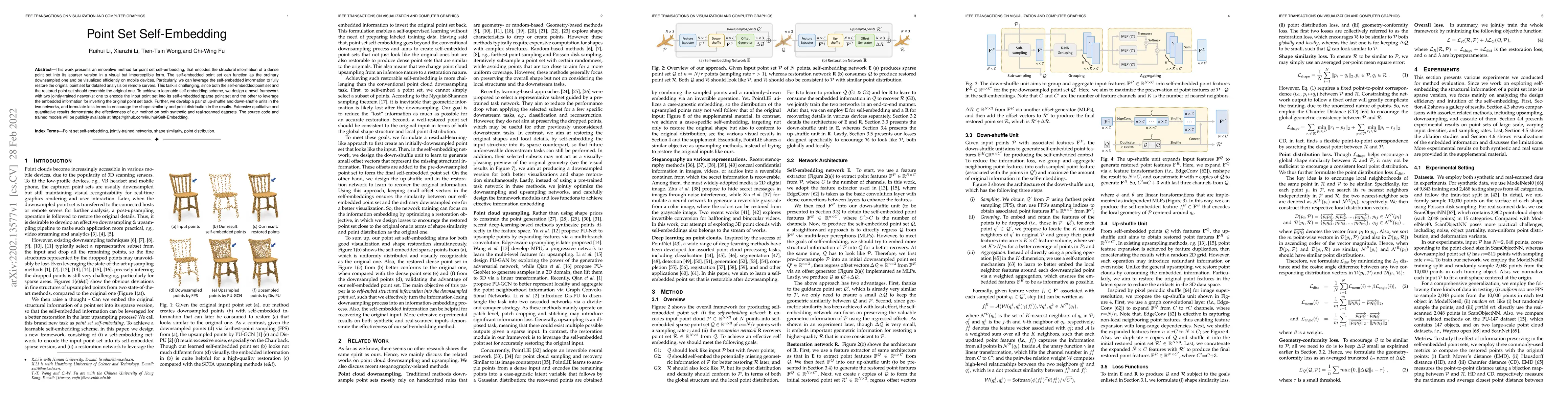 Thumbnail for Point Set Self-Embedding