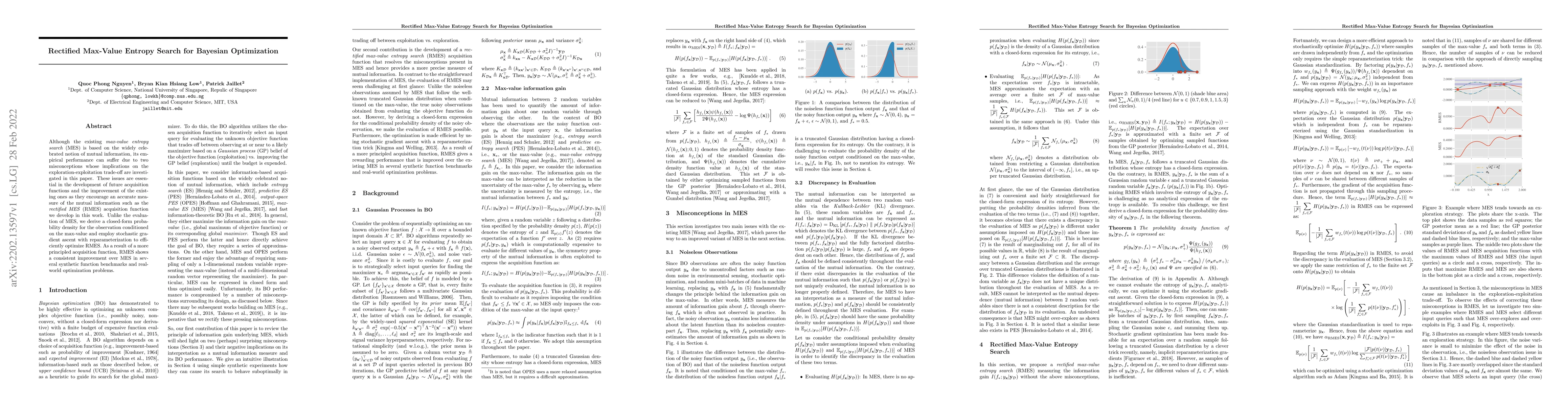 Thumbnail for Rectified Max-Value Entropy Search for Bayesian Optimization