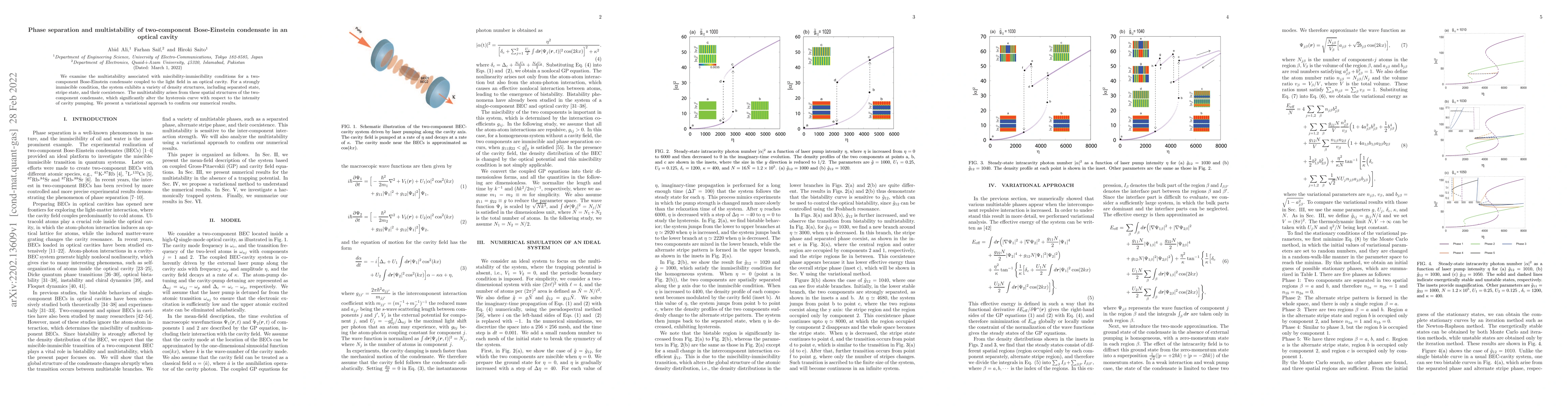 Thumbnail for Phase separation and multistability of two-component Bose-Einstein
  condensate in an optical cavity