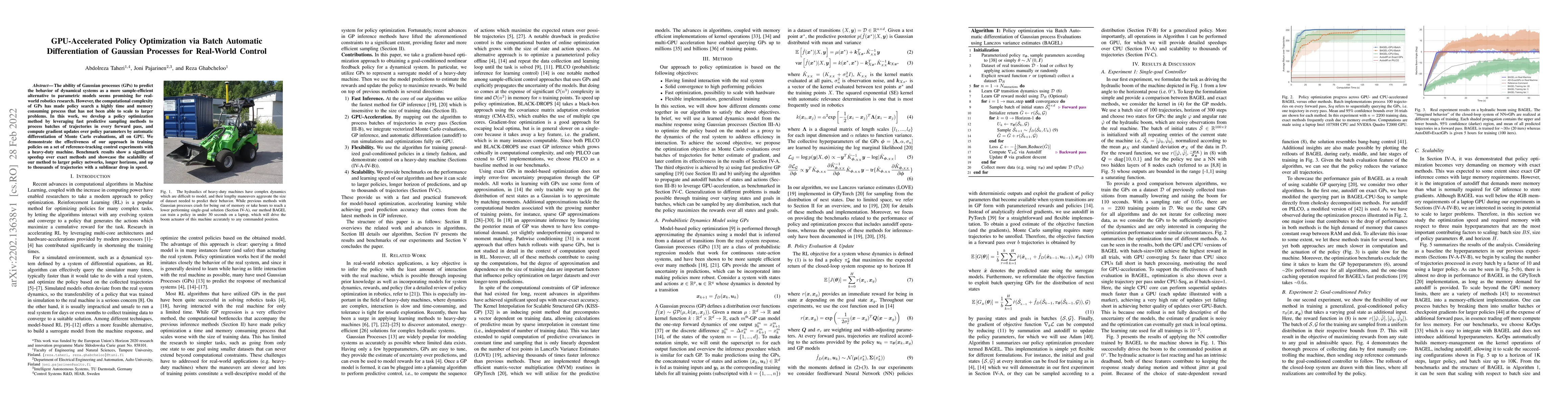 Thumbnail for GPU-Accelerated Policy Optimization via Batch Automatic Differentiation
  of Gaussian Processes for Real-World Control