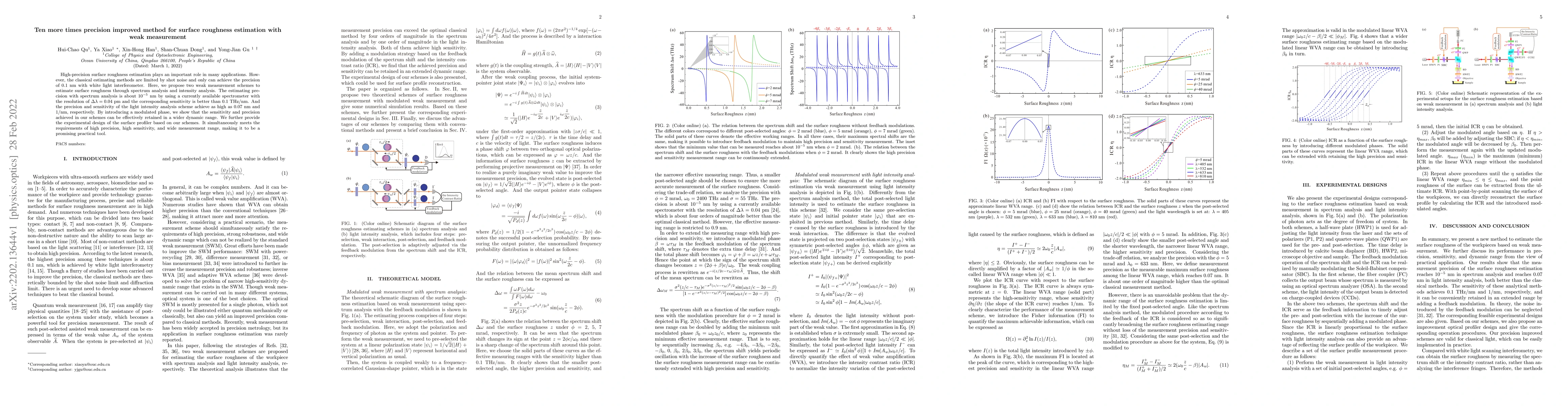 Thumbnail for Ten more times precision improved method for surface roughness
  estimation with weak measurement