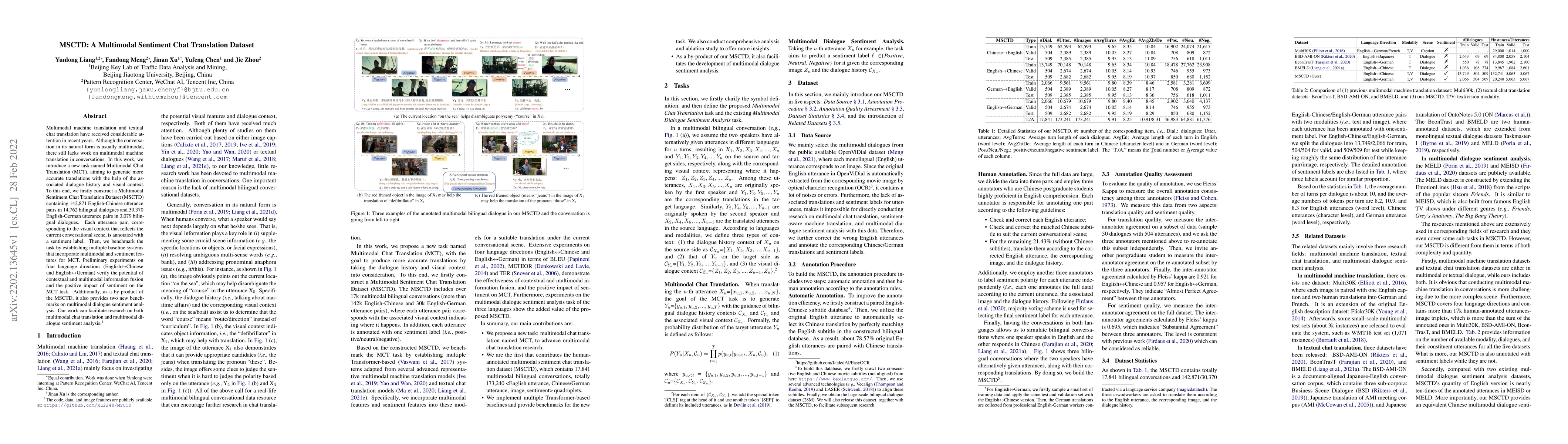 Thumbnail for MSCTD: A Multimodal Sentiment Chat Translation Dataset