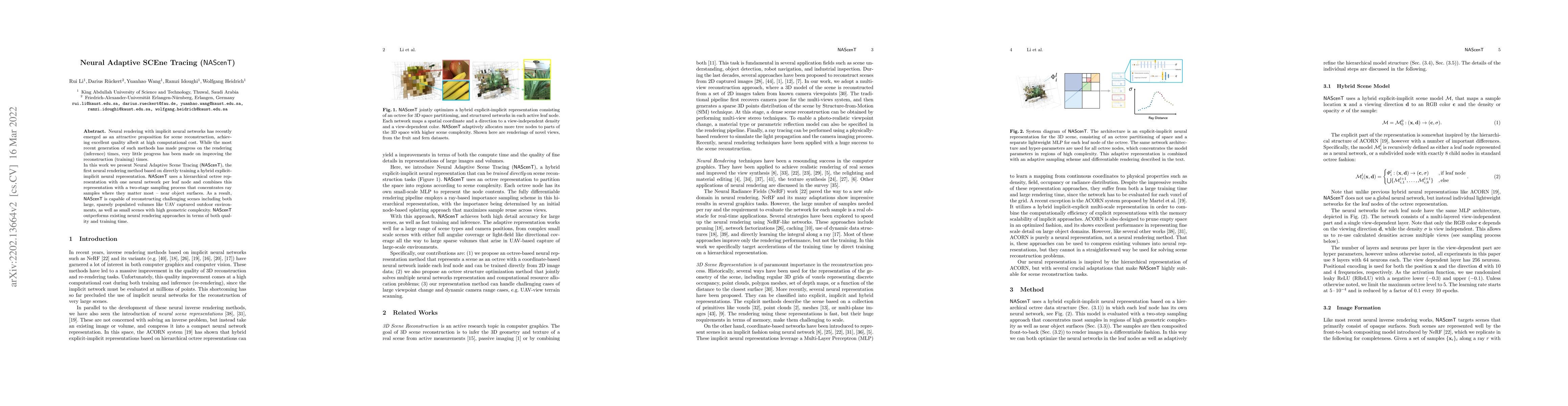 Thumbnail for Neural Adaptive SCEne Tracing