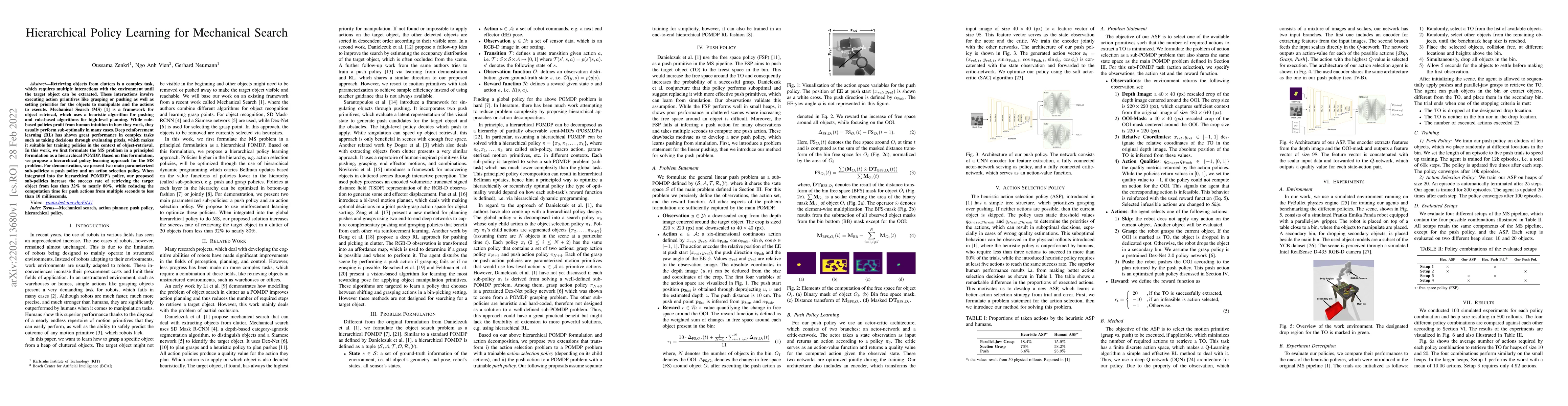 Thumbnail for Hierarchical Policy Learning for Mechanical Search