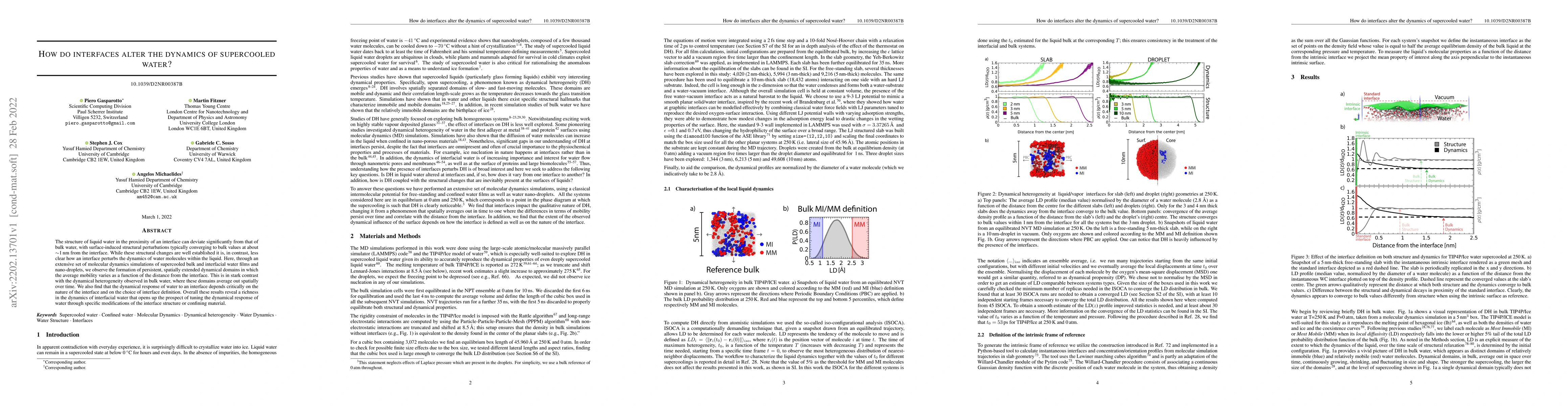 Thumbnail for How do interfaces alter the dynamics of supercooled water?