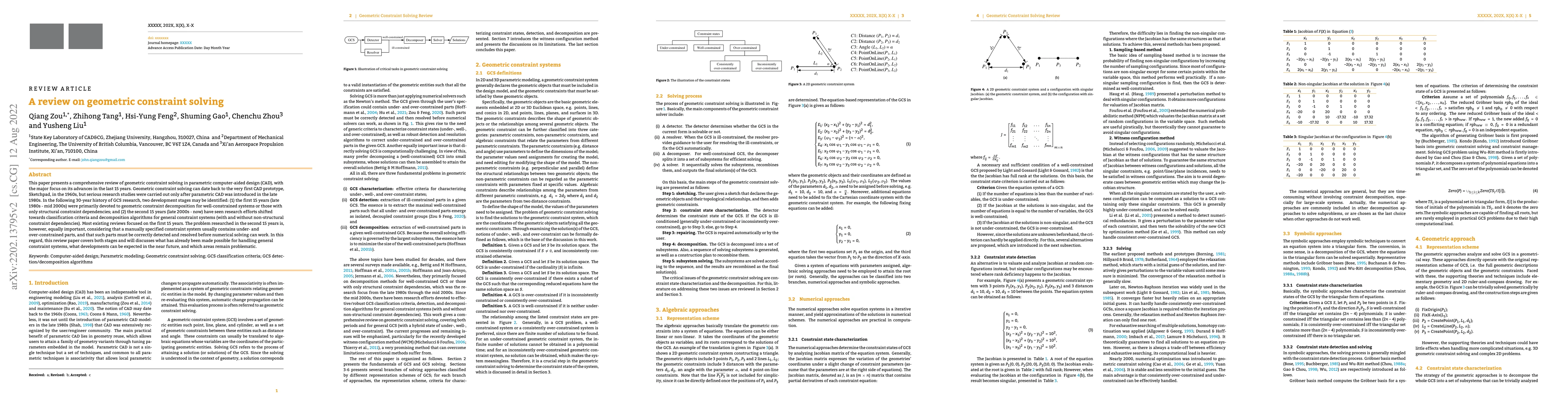 Thumbnail for A review on geometric constraint solving