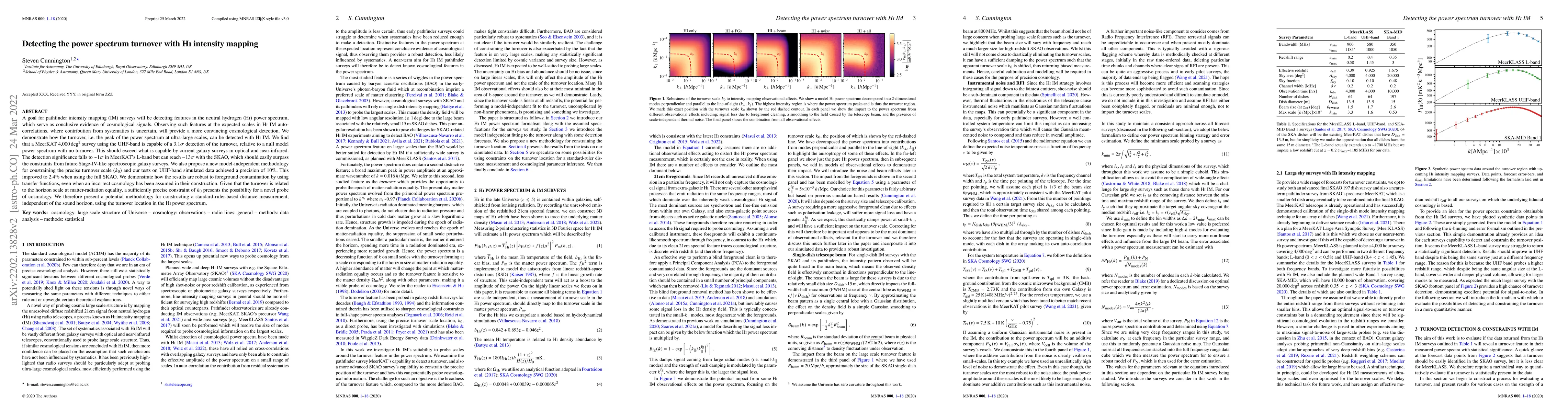 Thumbnail for Detecting the power spectrum turnover with HI intensity mapping