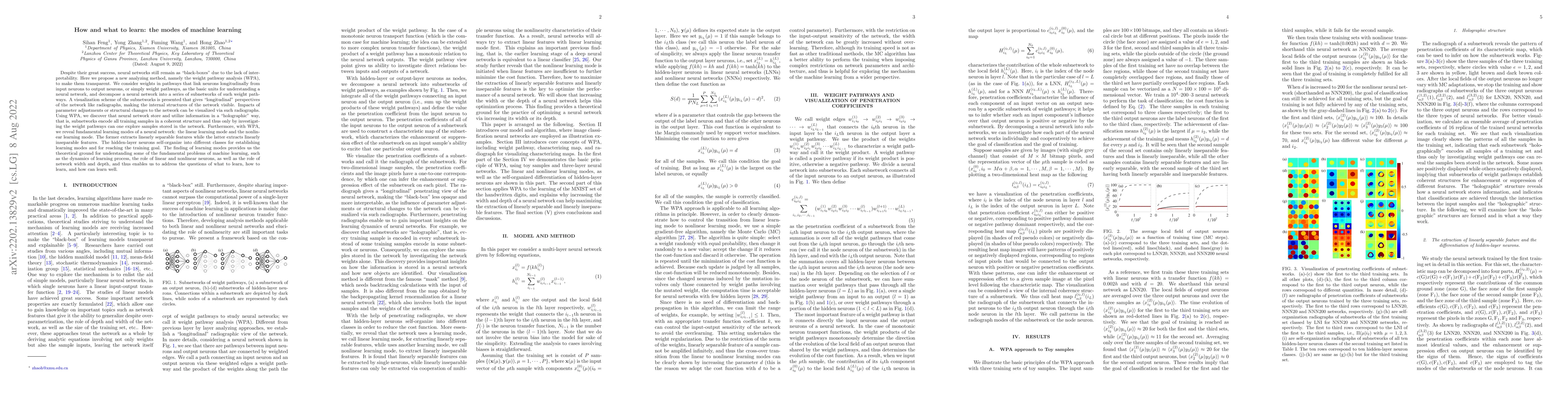 Thumbnail for How and what to learn:The modes of machine learning