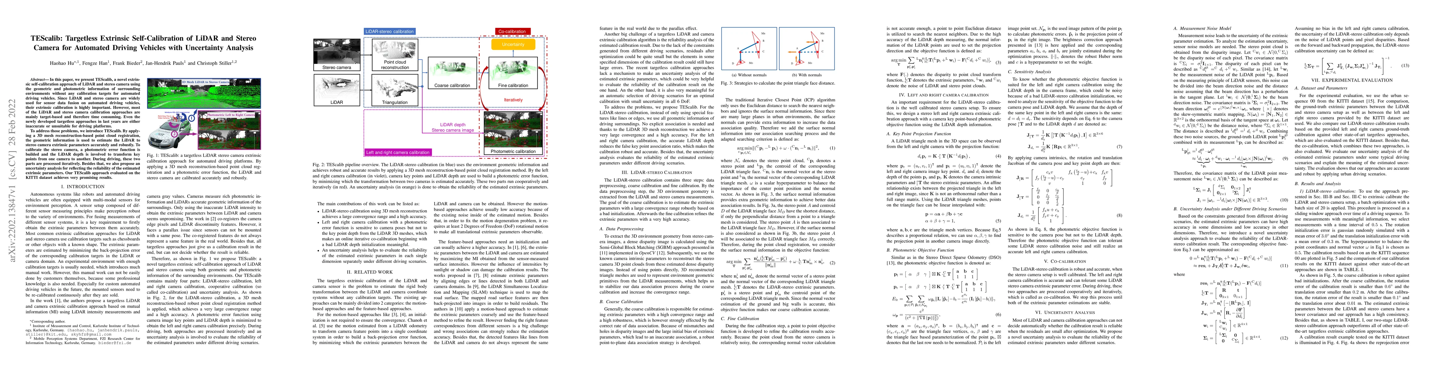 Thumbnail for TEScalib: Targetless Extrinsic Self-Calibration of LiDAR and Stereo
  Camera for Automated Driving Vehicles with Uncertainty Analysis