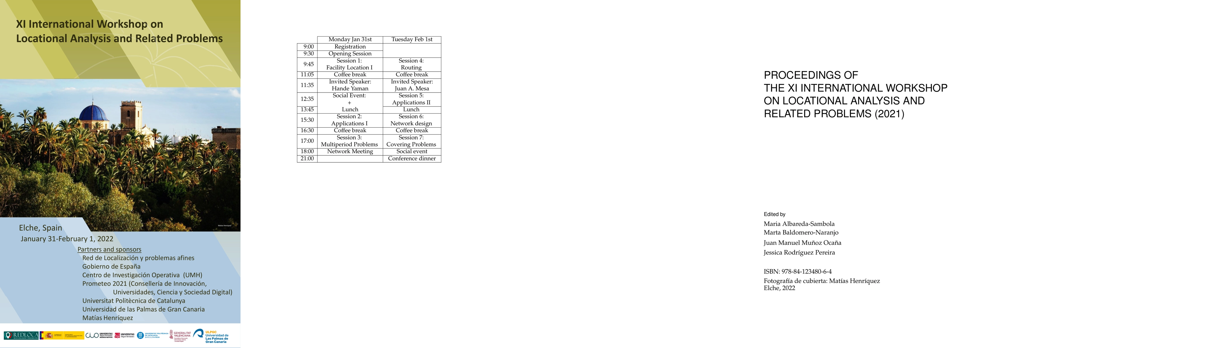 Thumbnail for Proceedings of the XI International Workshop on Locational Analysis and
  Related Problems