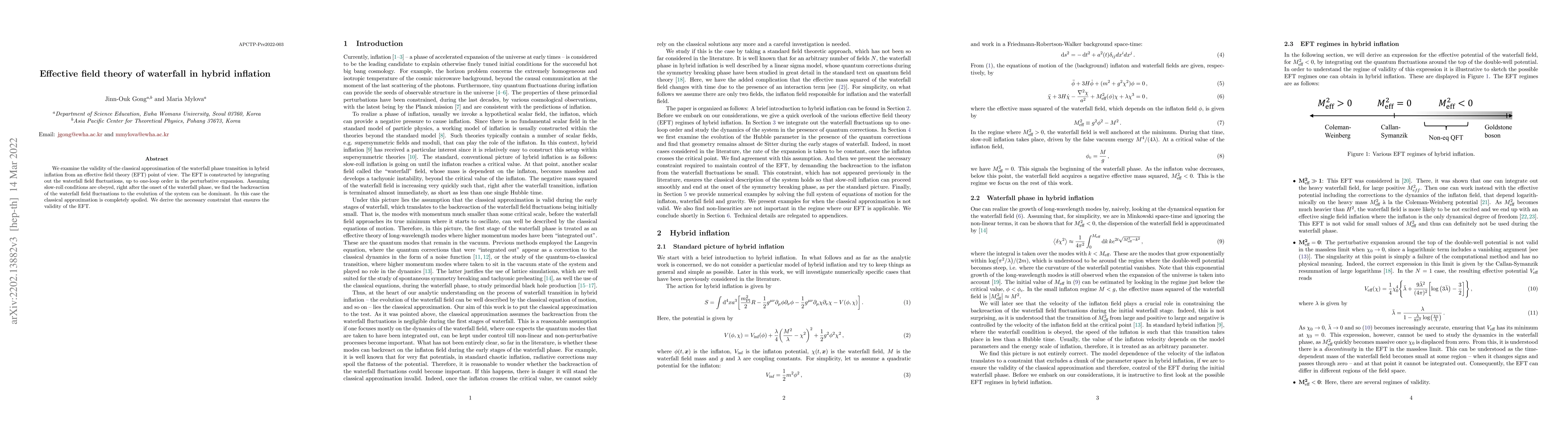 Thumbnail for Effective field theory of waterfall in hybrid inflation