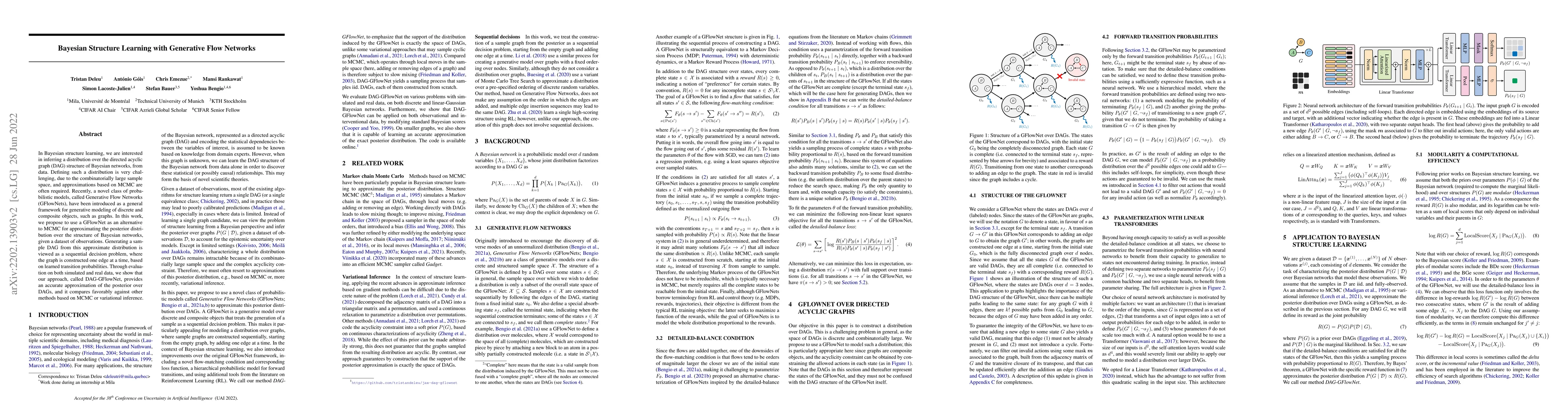 Thumbnail for Bayesian Structure Learning with Generative Flow Networks