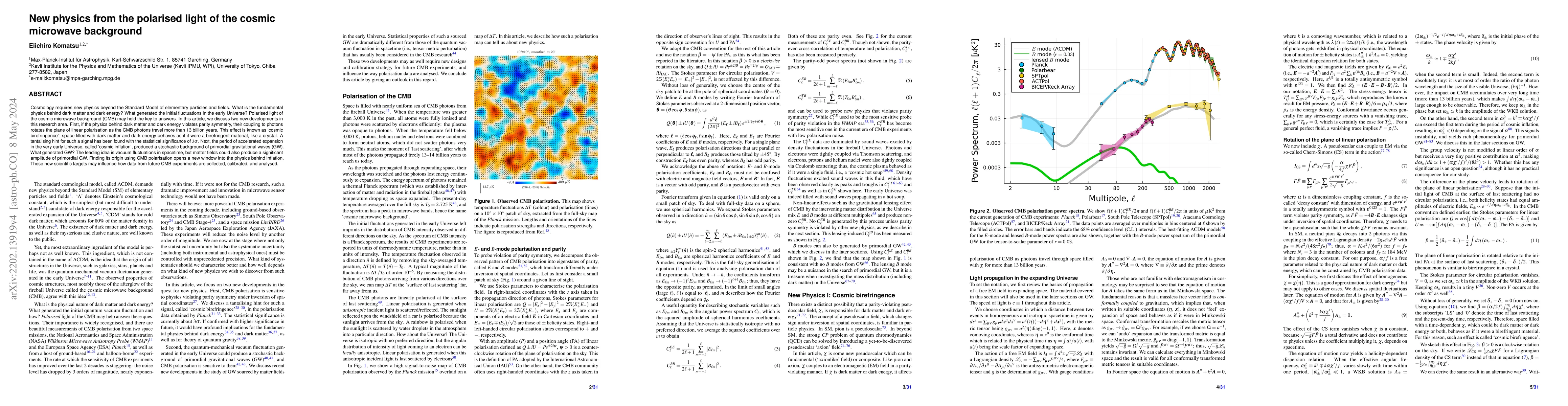 Thumbnail for New physics from the polarised light of the cosmic microwave background