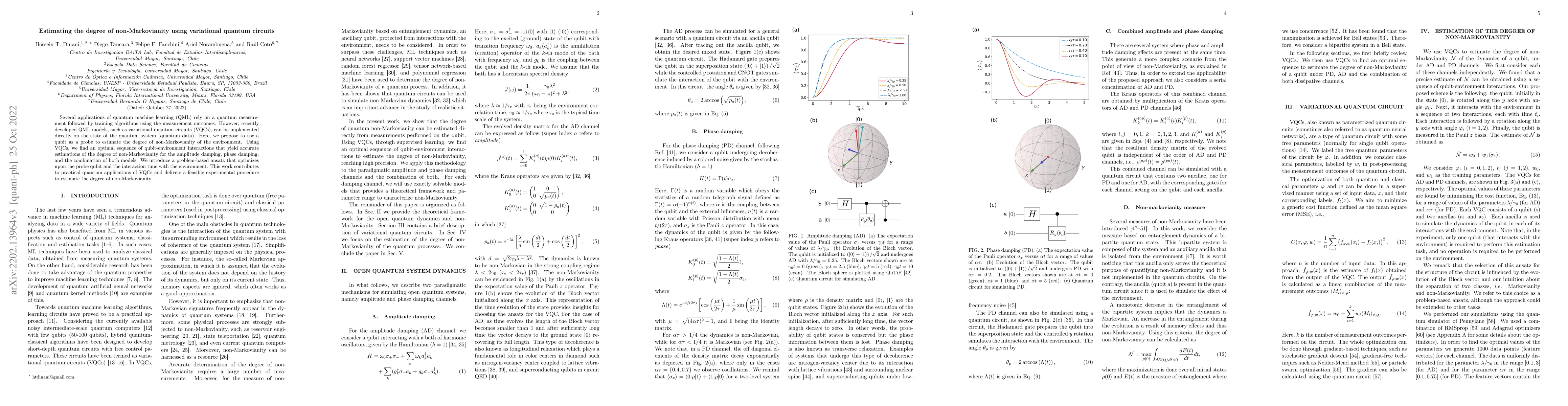Thumbnail for Estimating the degree of non-Markovianity using variational quantum
  circuits