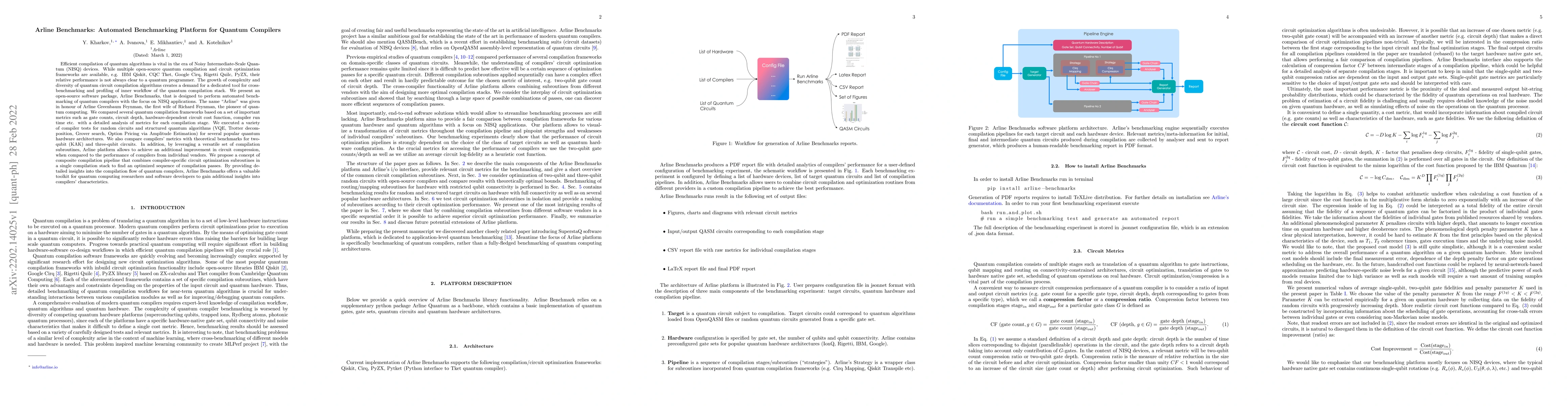Thumbnail for Arline Benchmarks: Automated Benchmarking Platform for Quantum Compilers