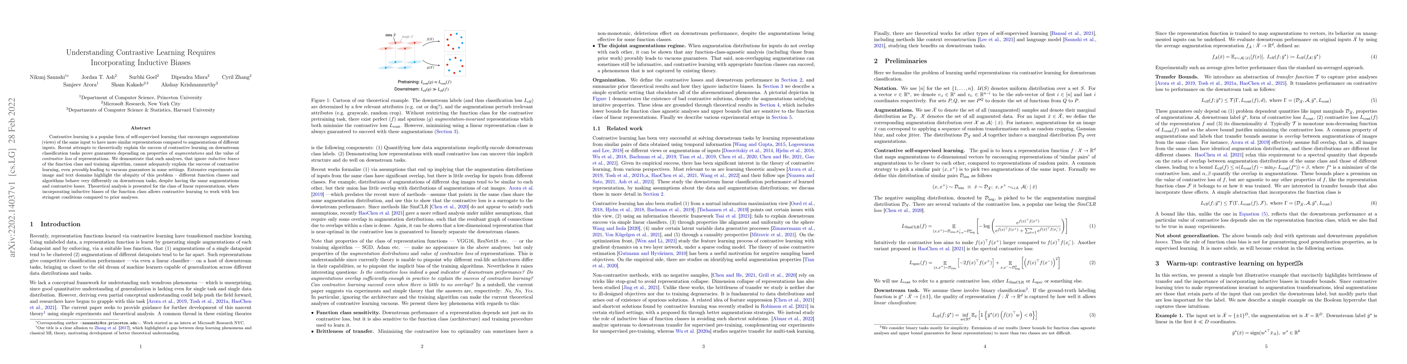 Thumbnail for Understanding Contrastive Learning Requires Incorporating Inductive
  Biases