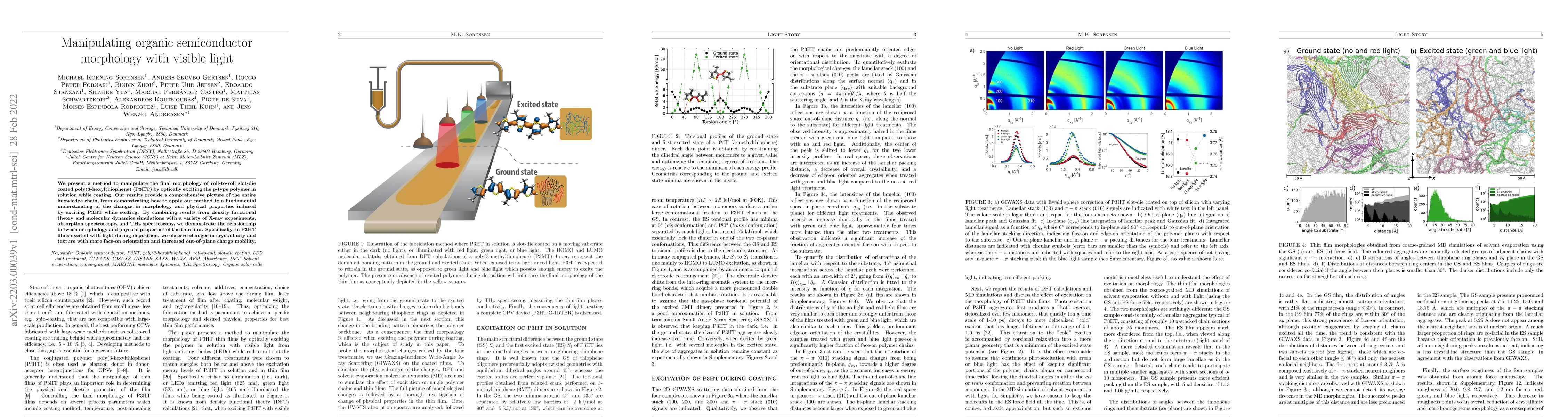 Thumbnail for Manipulating organic semiconductor morphology with visible light