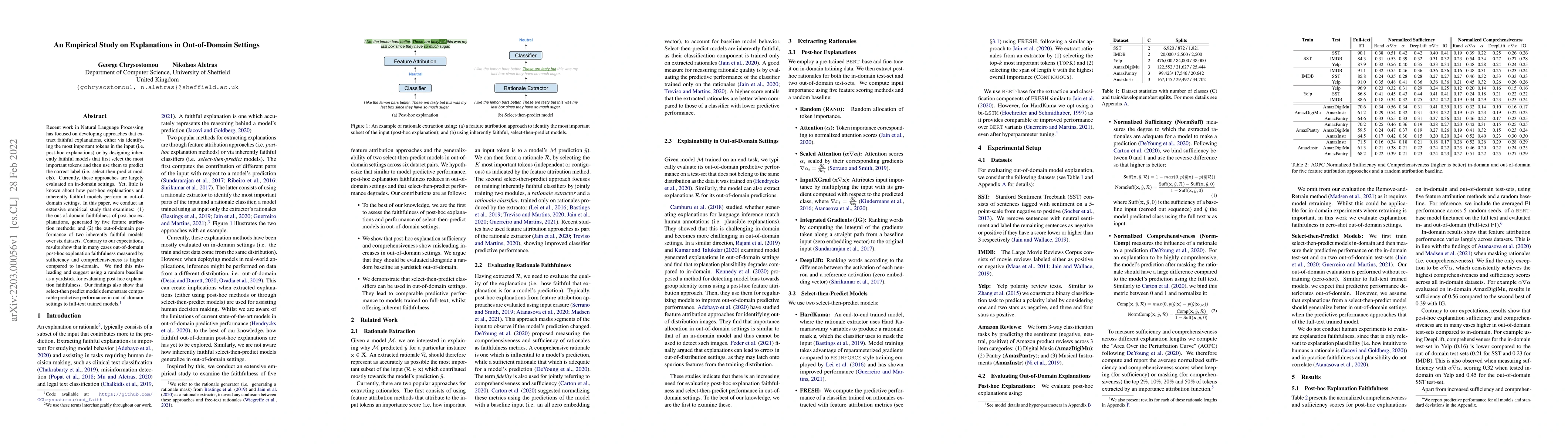 Thumbnail for An Empirical Study on Explanations in Out-of-Domain Settings
