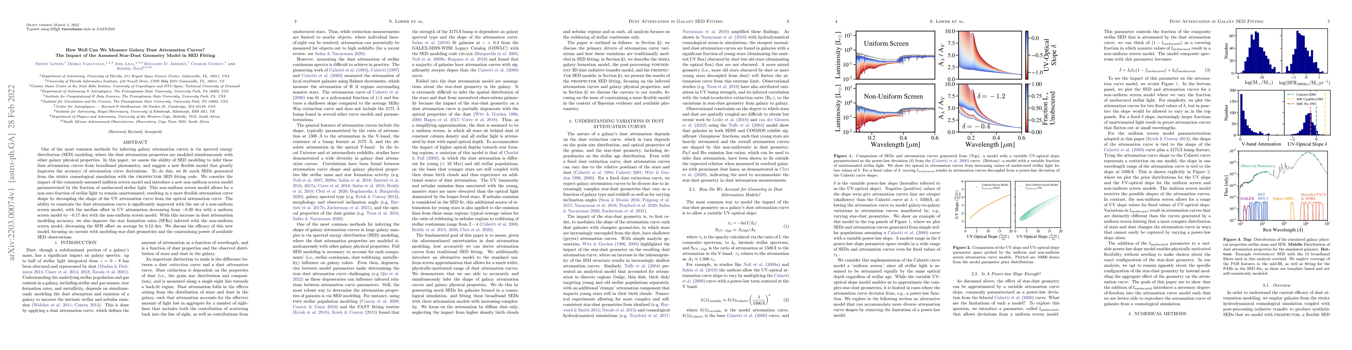 Thumbnail for How Well Can We Measure Galaxy Dust Attenuation Curves? The Impact of
  the Assumed Star-Dust Geometry Model in SED Fitting