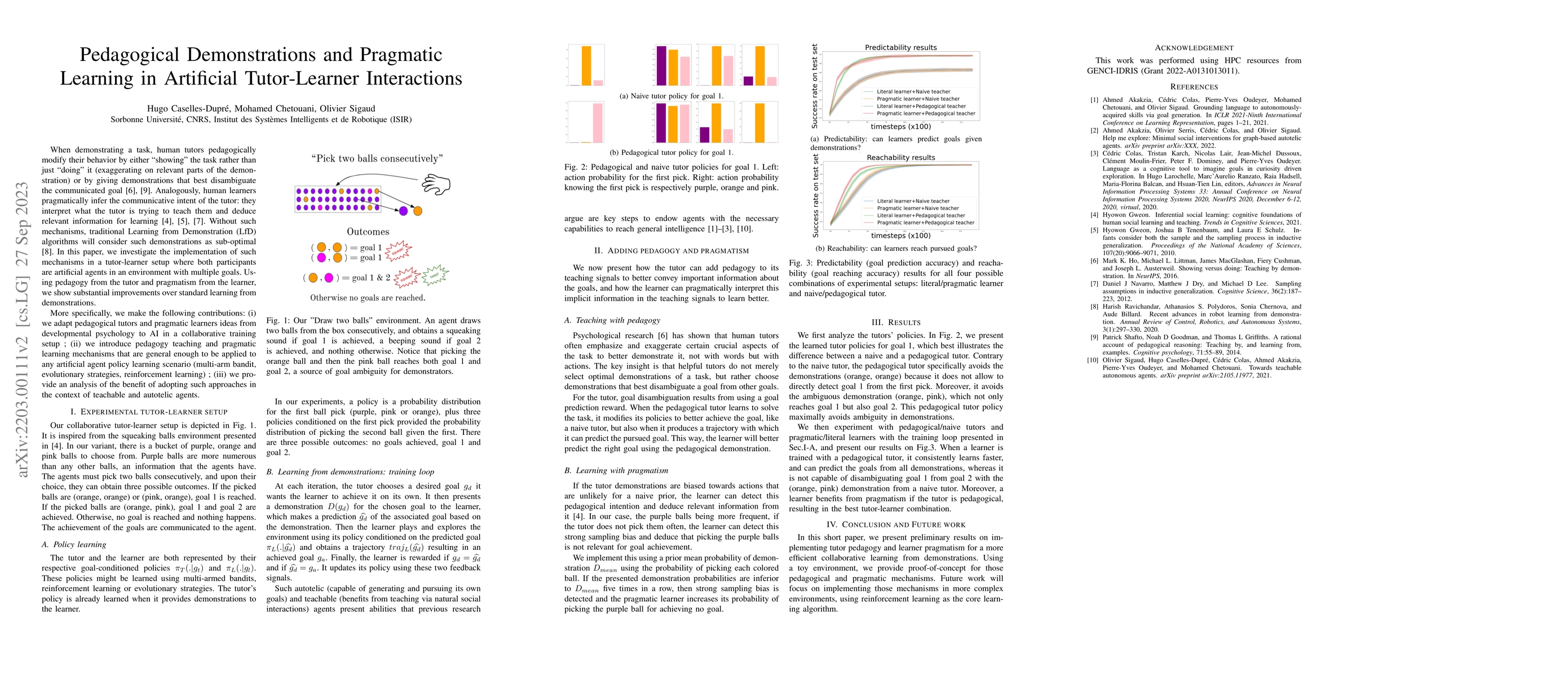 Thumbnail for Pedagogical Demonstrations and Pragmatic Learning in Artificial
  Tutor-Learner Interactions