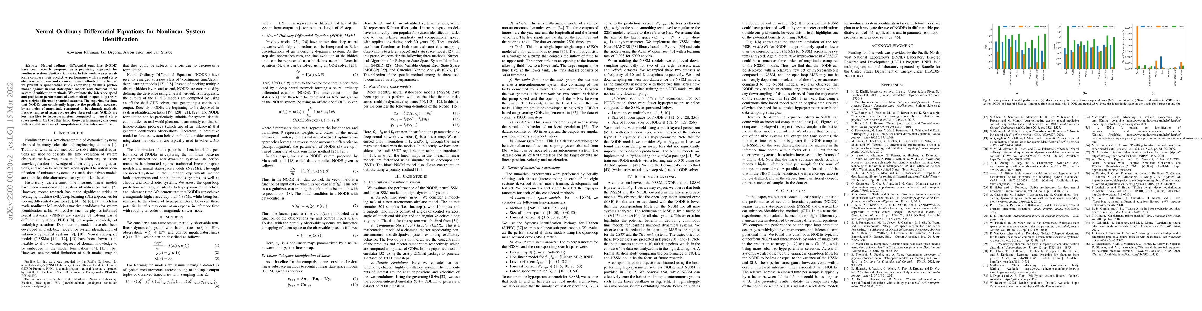 Thumbnail for Neural Ordinary Differential Equations for Nonlinear System
  Identification