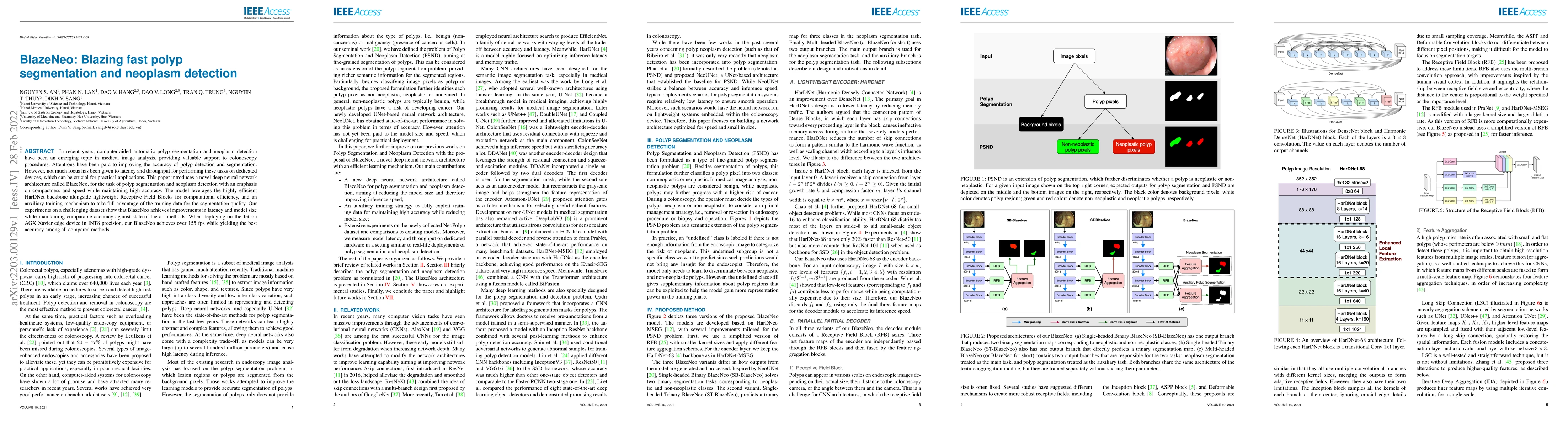 Thumbnail for BlazeNeo: Blazing fast polyp segmentation and neoplasm detection