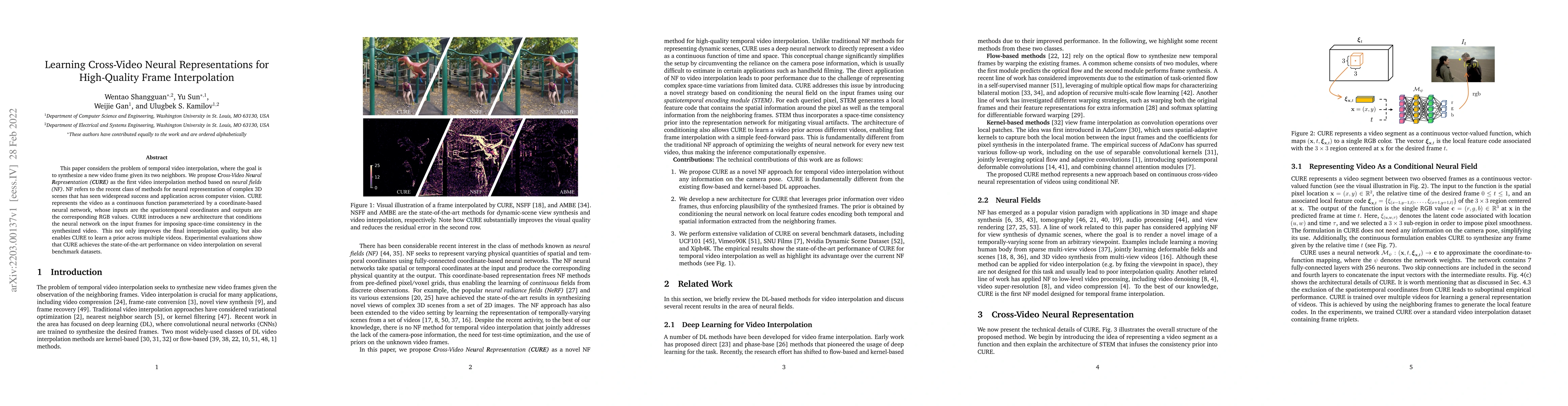 Thumbnail for Learning Cross-Video Neural Representations for High-Quality Frame
  Interpolation