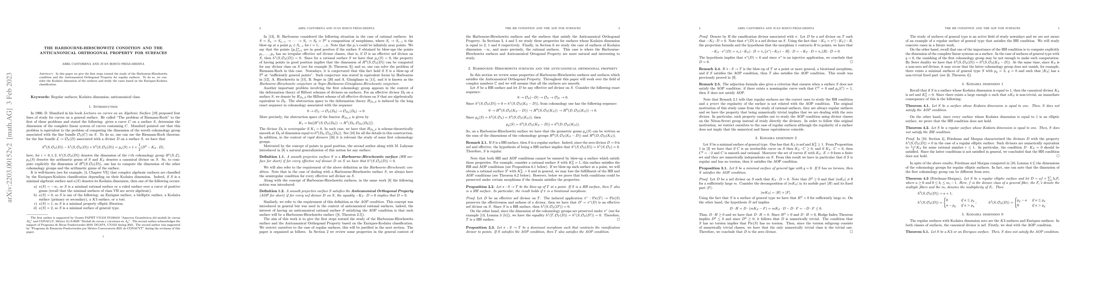 Thumbnail for The Harbourne-Hirschowitz condition and the Anticanonical Orthogonal
  Property for surfaces