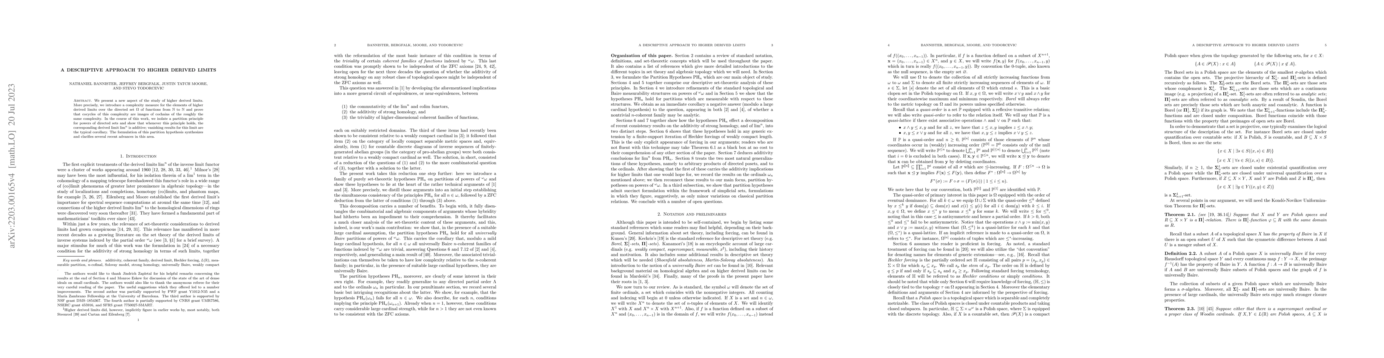 Thumbnail for A descriptive approach to higher derived limits