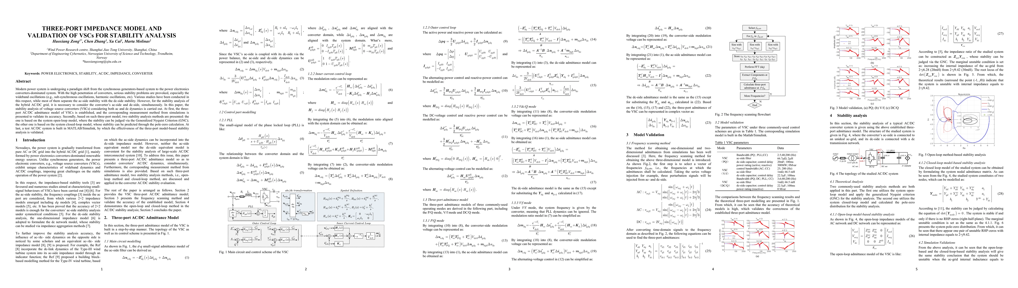Thumbnail for Three-Port Impedance Model and Validation of VSCs for Stability Analysis