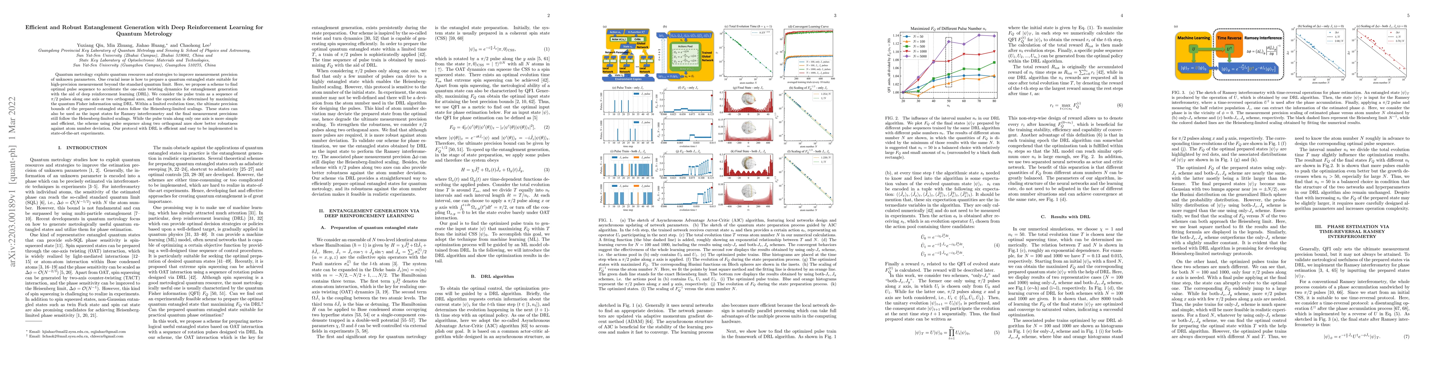 Thumbnail for Efficient and Robust Entanglement Generation with Deep Reinforcement
  Learning for Quantum Metrology