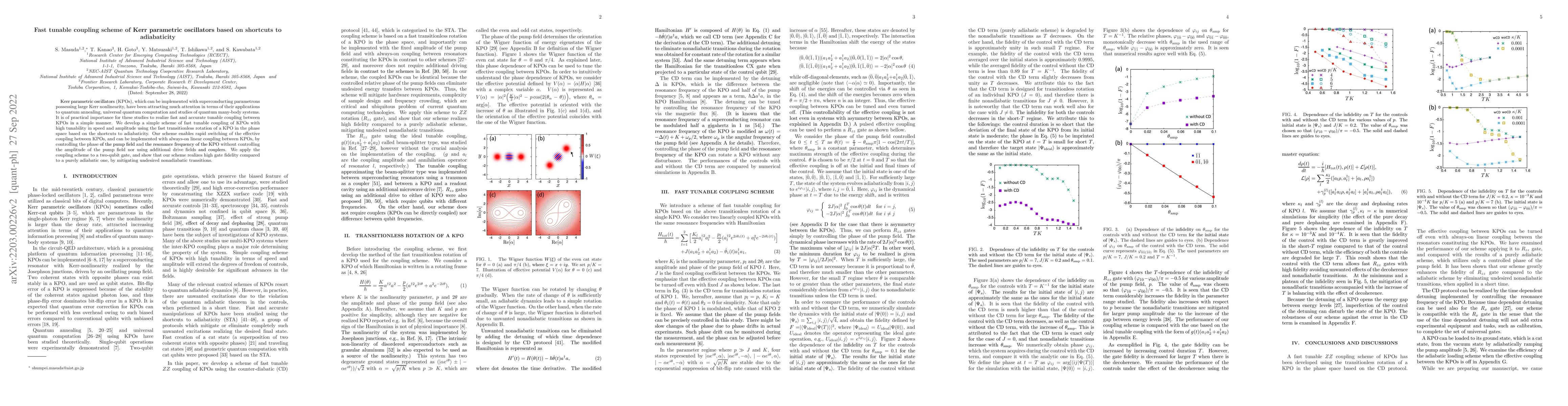 Thumbnail for Fast tunable coupling scheme of Kerr parametric oscillators based on
  shortcuts to adiabaticity