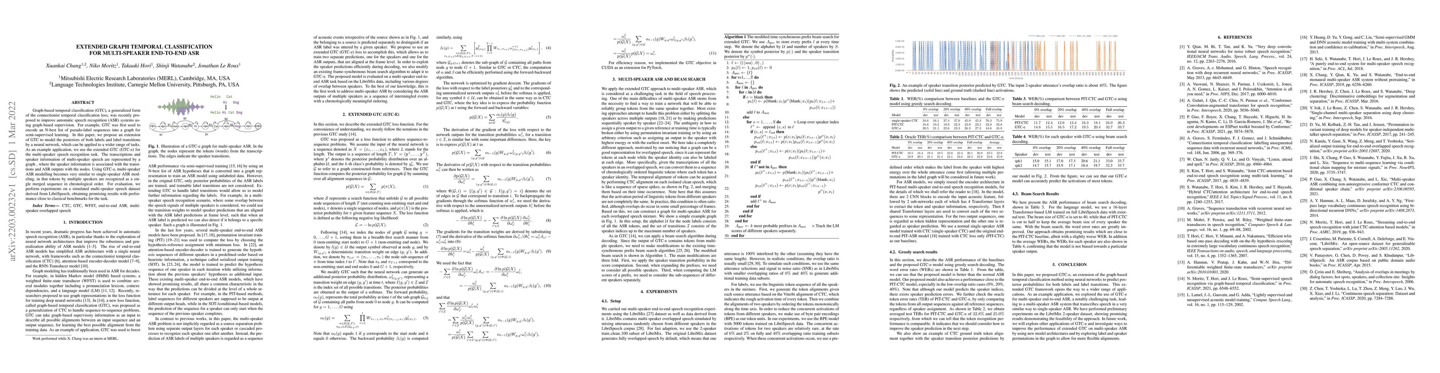 Thumbnail for Extended Graph Temporal Classification for Multi-Speaker End-to-End ASR
