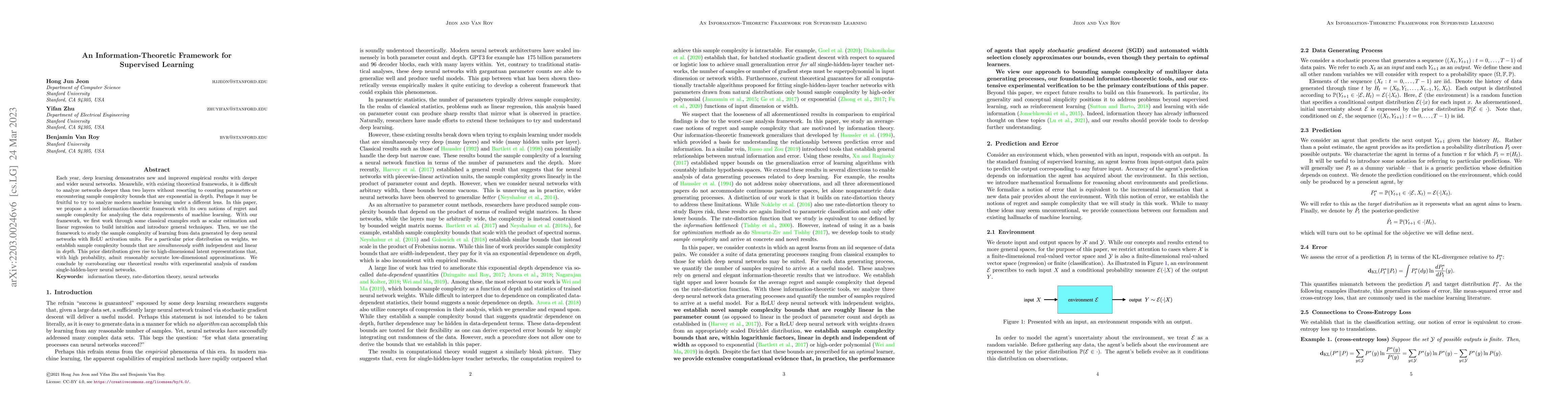 Thumbnail for An Information-Theoretic Framework for Supervised Learning
