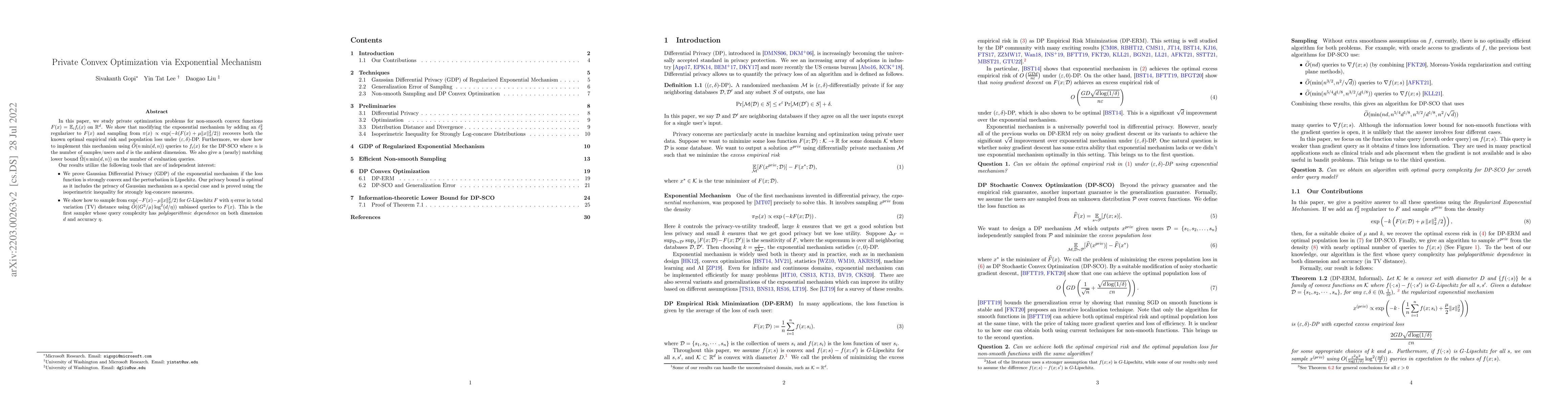 Thumbnail for Private Convex Optimization via Exponential Mechanism