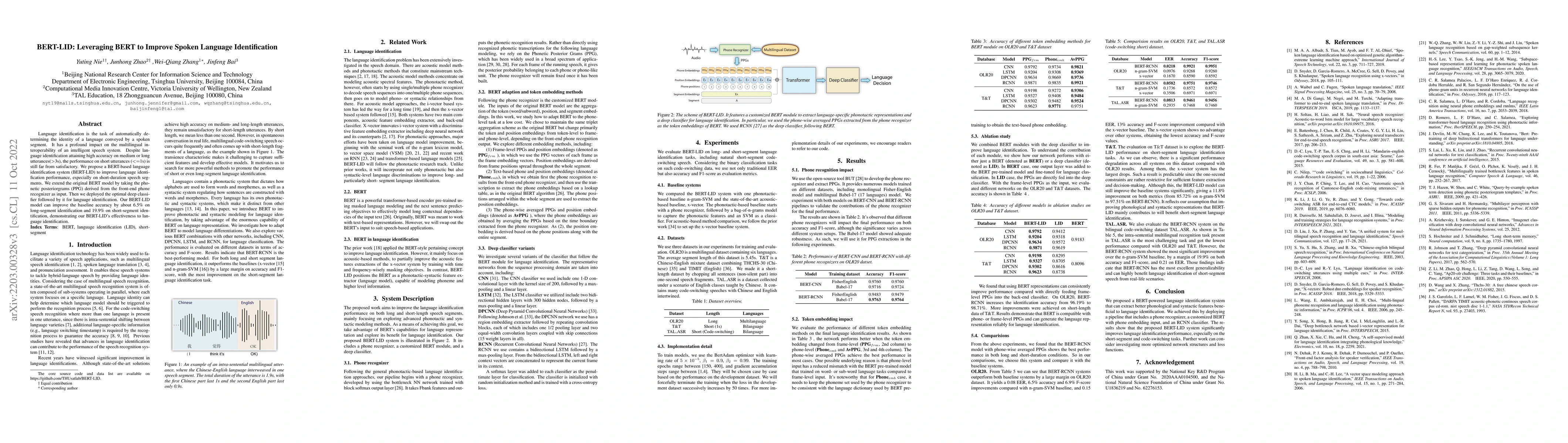 Thumbnail for BERT-LID: Leveraging BERT to Improve Spoken Language Identification