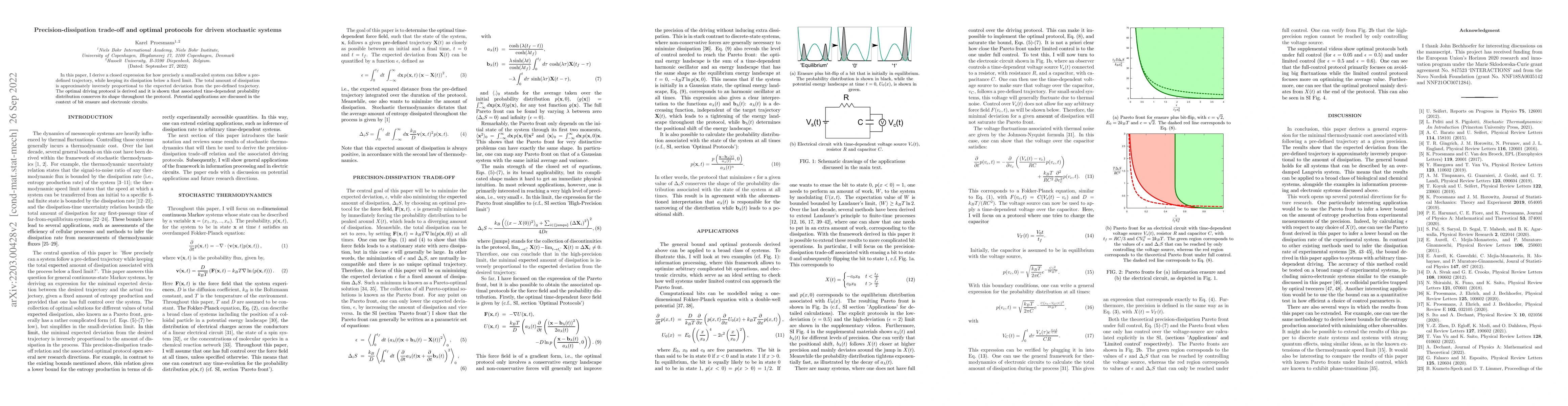 Thumbnail for Precision-dissipation trade-off for driven stochastic systems