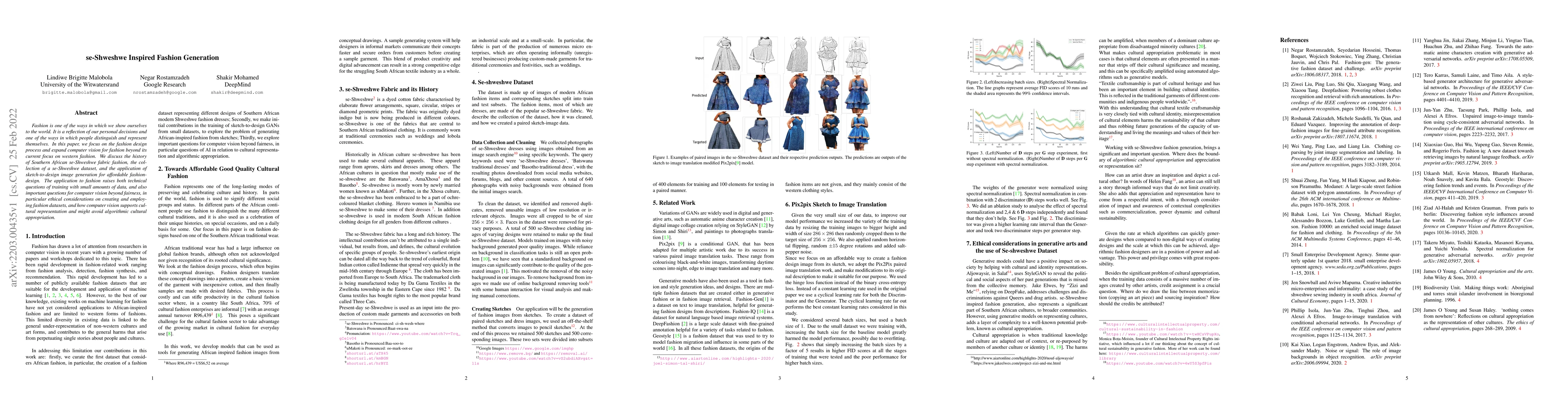 Thumbnail for se-Shweshwe Inspired Fashion Generation