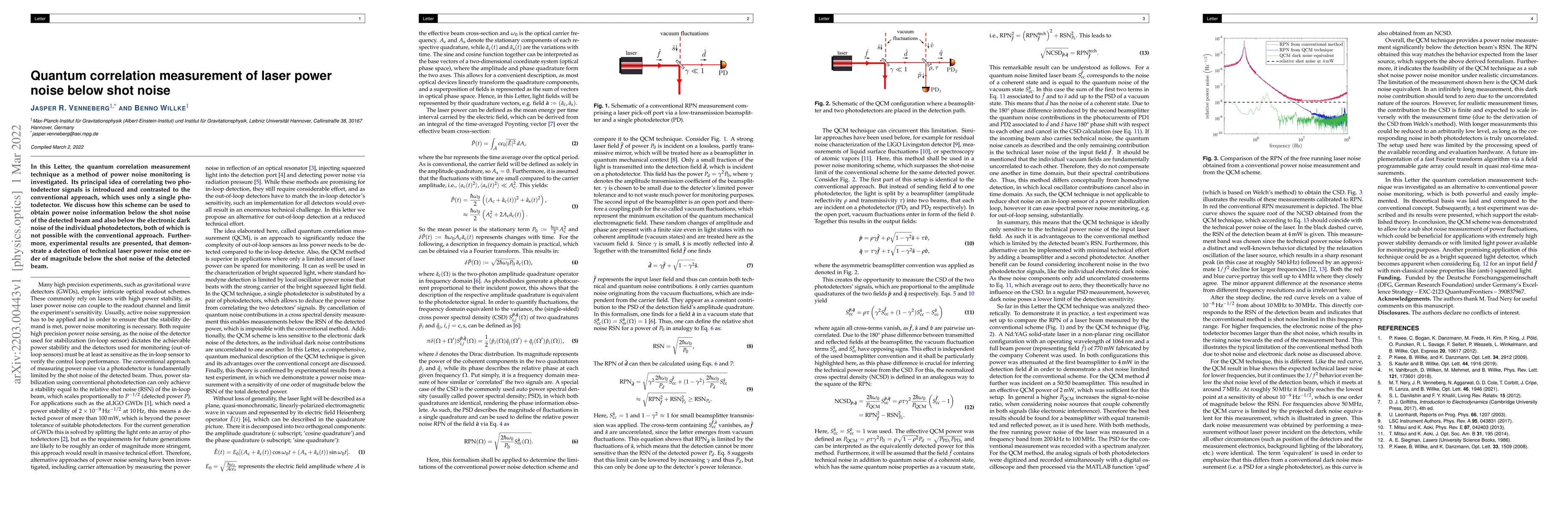 Thumbnail for Quantum correlation measurement of laser power noise below shot noise