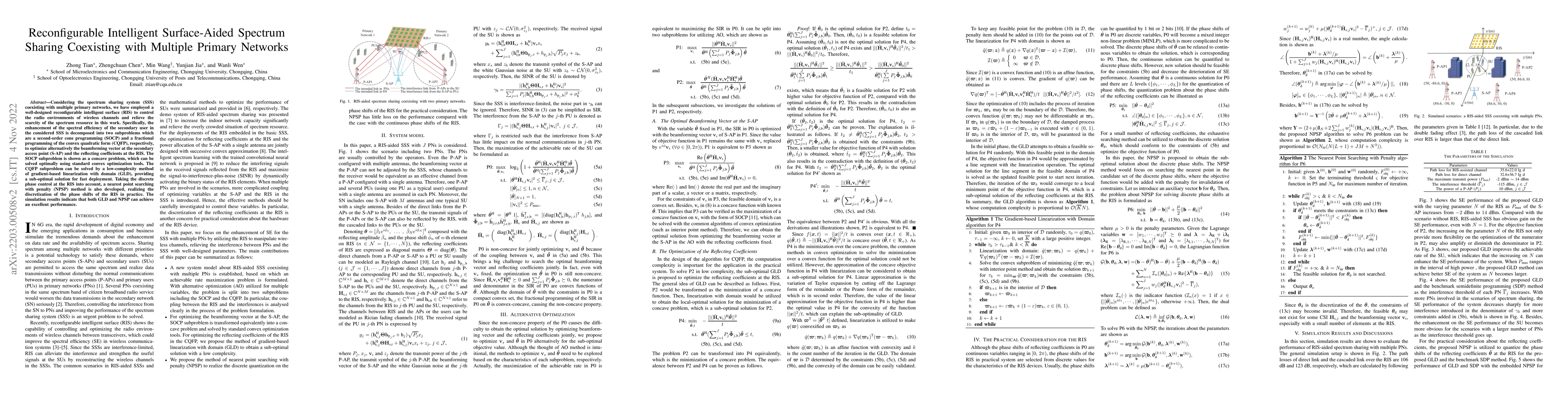 Thumbnail for Reconfigurable Intelligent Surface-Aided Spectrum Sharing Coexisting
  with Multiple Primary Networks