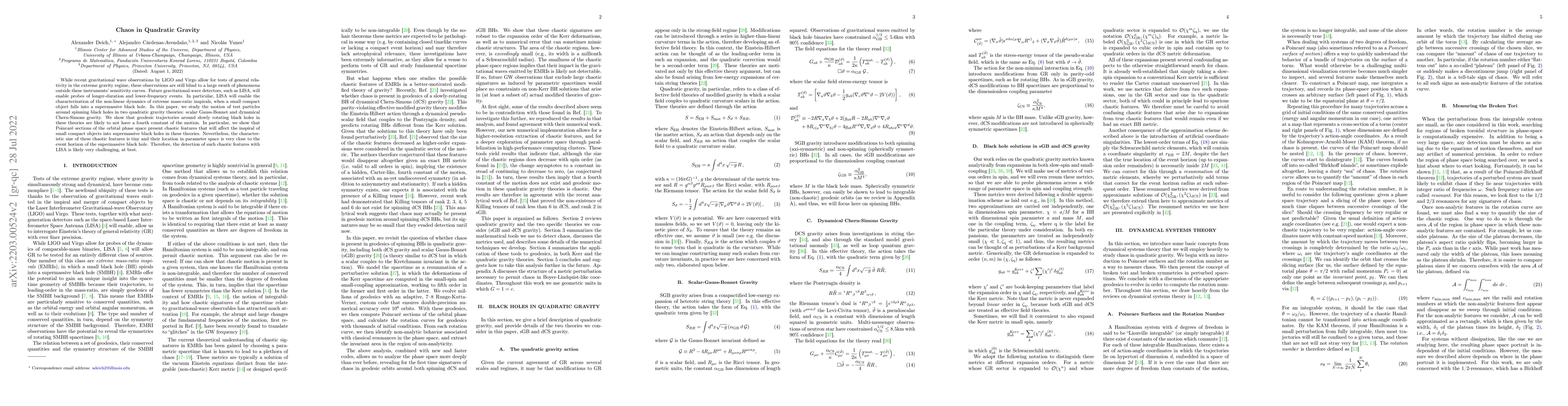 Thumbnail for Chaos in Quadratic Gravity