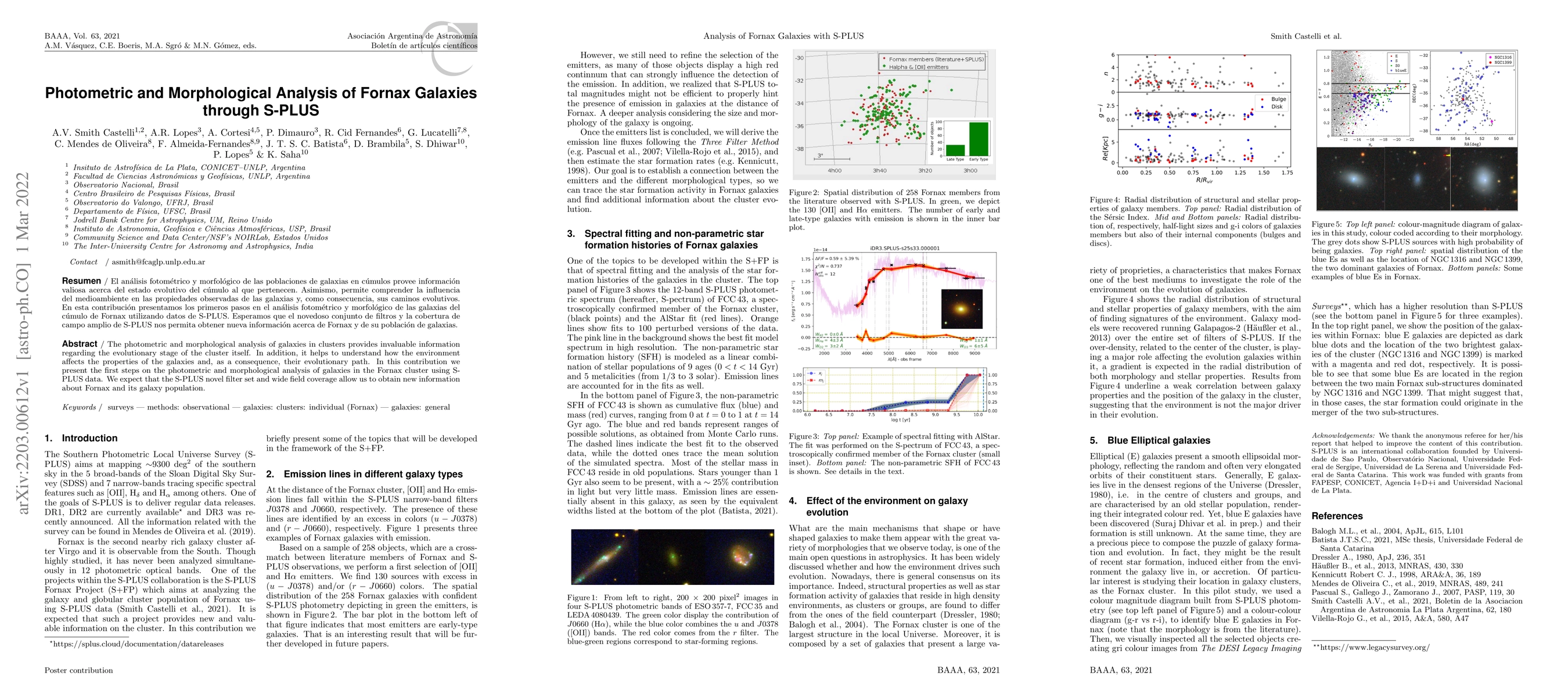 Thumbnail for Photometric and Morphological Analysis of Fornax Galaxies through S-PLUS
