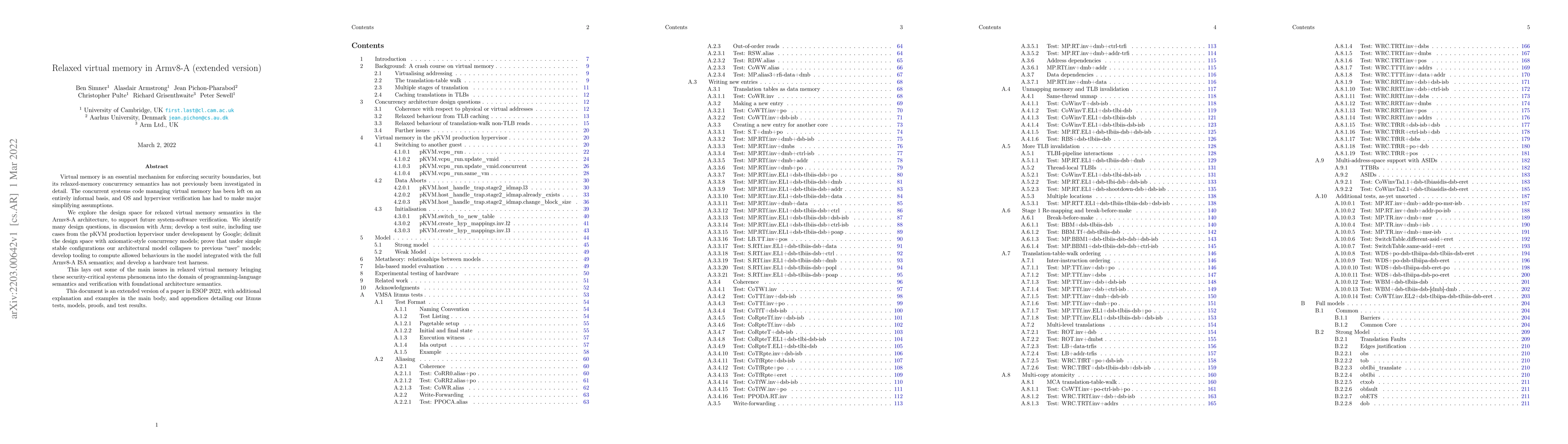 Thumbnail for Relaxed virtual memory in Armv8-A (extended version)