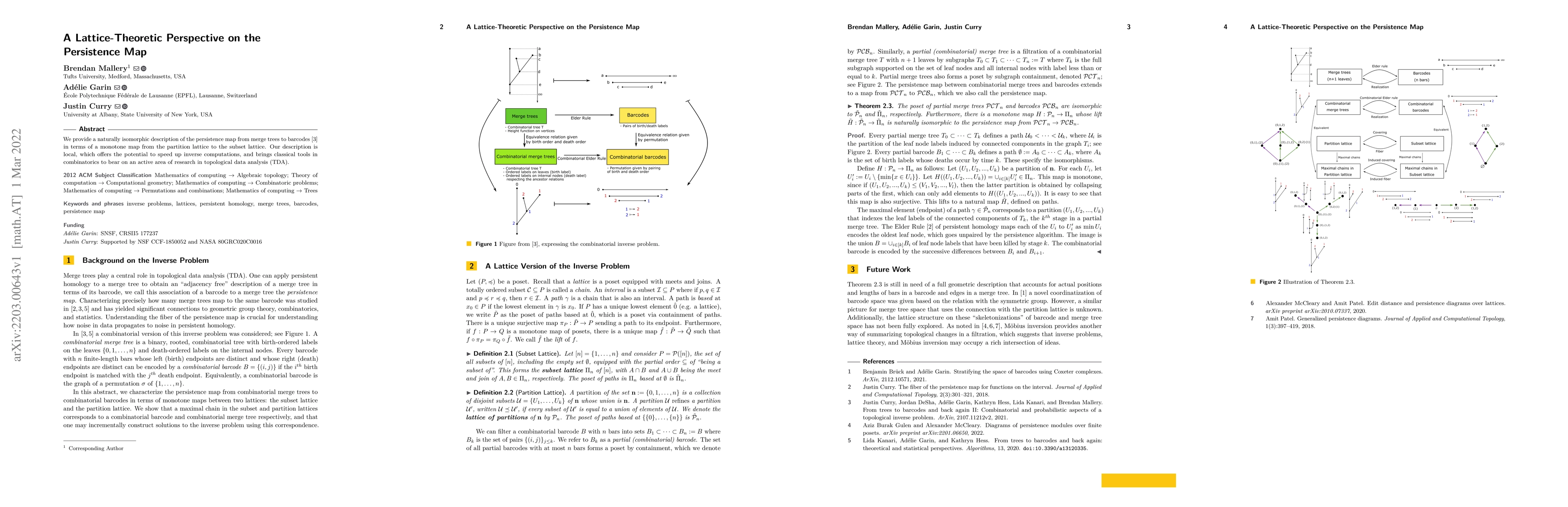 Thumbnail for A Lattice-Theoretic Perspective on the Persistence Map