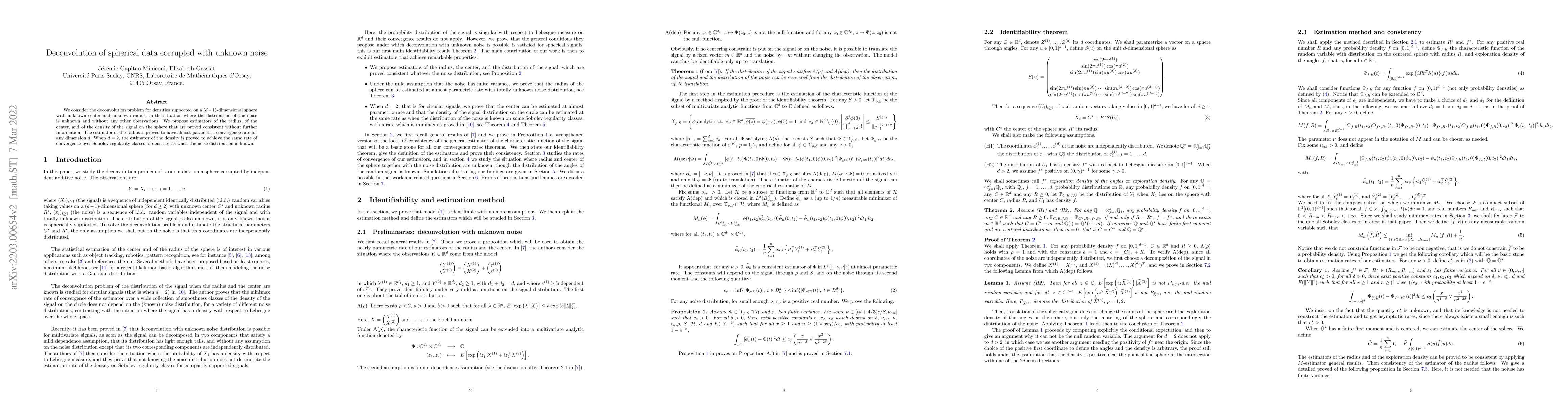Thumbnail for Deconvolution of spherical data corrupted with unknown noise